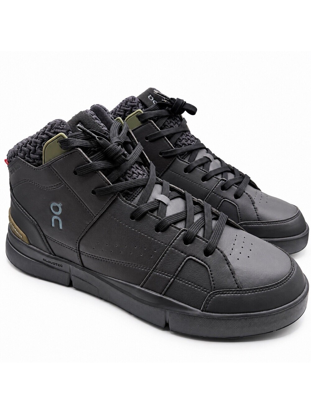 On Running Mens Size 13 The Roger Clubhouse Sensa Mid-Top Sneakers Black Camo